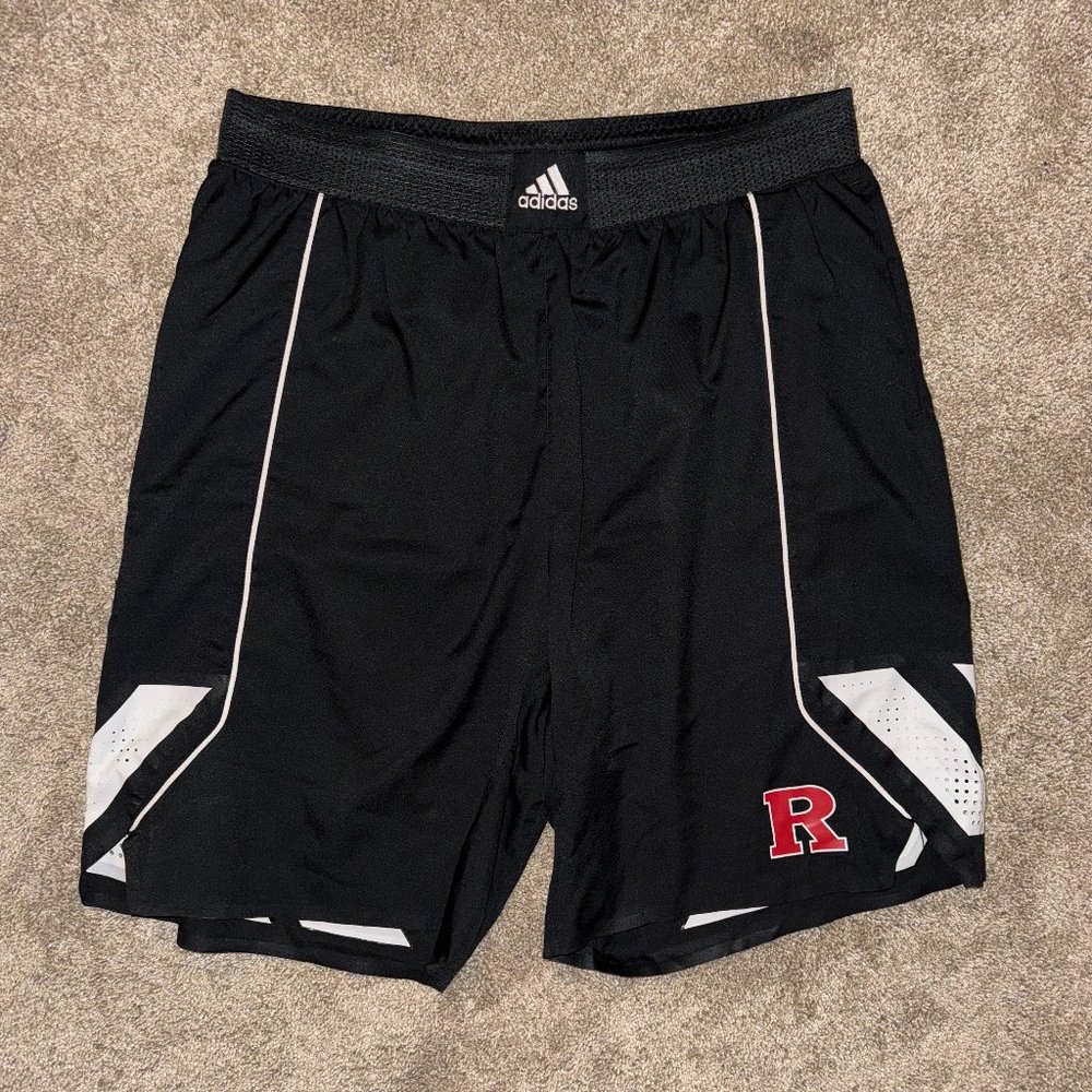 Adidas Rutgers Football Black Shorts XXL